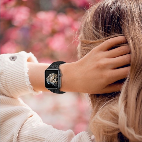 Leopard Engraved Bands for Apple Watch Band 40mm 38mm 41mm - Picture 7 of 12